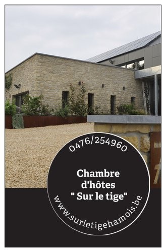 chambre d'hôte sur le tige hamois